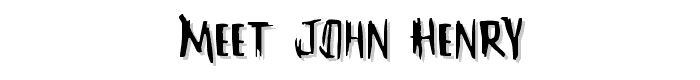 Meet John Henry font